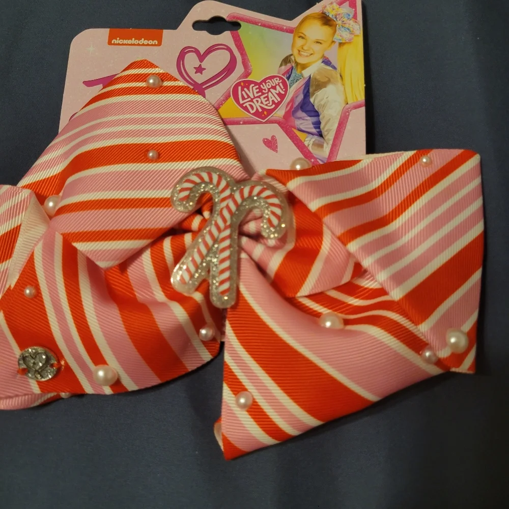 New JoJo Siwa Christmas sequins and tie dye hair bows, Set of 3